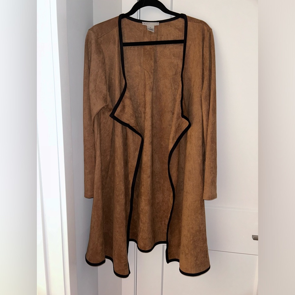 Kikit suede cardigan